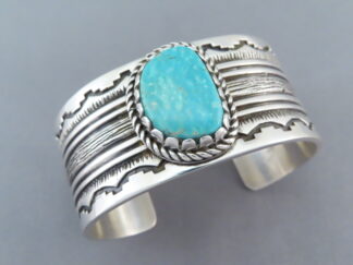 Kingman Turquoise Cuff Bracelet Jewelry