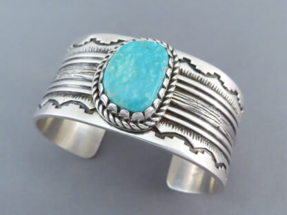 Kingman Turquoise Cuff Bracelet Jewelry