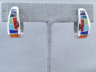Inlaid Multi-Color Earrings (Huggies)