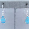 Turquoise Inlay Earrings (Teardrops)