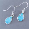 Turquoise Inlay Earrings (Teardrops)