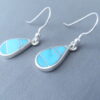 Turquoise Inlay Earrings (Teardrops)