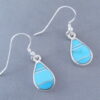 Turquoise Inlay Earrings (Teardrops)