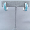 Turquoise Inlay Earrings (Smaller Huggies)