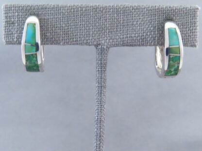 Turquoise Inlay Earrings (Sonoran Gold Turquoise)