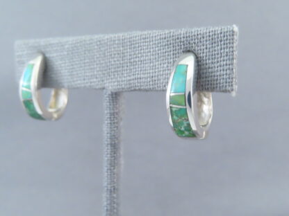 Turquoise Inlay Earrings (Sonoran Gold Turquoise)