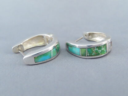 Turquoise Inlay Earrings (Sonoran Gold Turquoise)