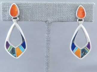 Inlaid Multi-Color Earrings