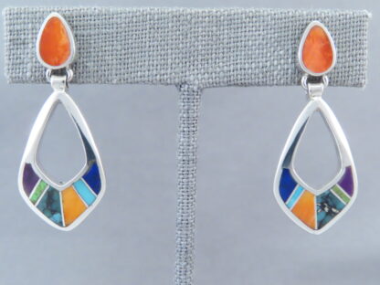 Inlaid Multi-Color Earrings