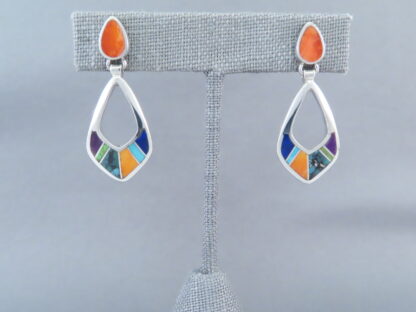 Inlaid Multi-Color Earrings