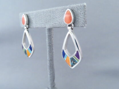 Inlaid Multi-Color Earrings