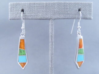 Colorful Multi-Stone Inlay Earrings