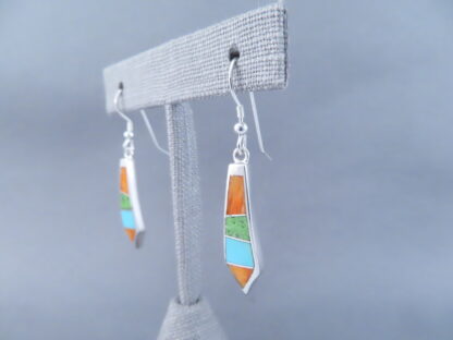 Colorful Multi-Stone Inlay Earrings