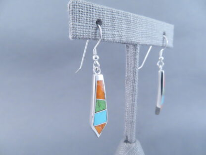 Colorful Multi-Stone Inlay Earrings