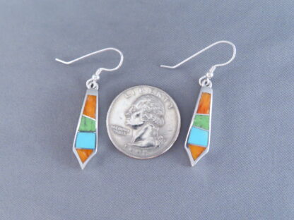 Colorful Multi-Stone Inlay Earrings