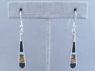 Multi-Stone Inlay Earrings with Turquoise