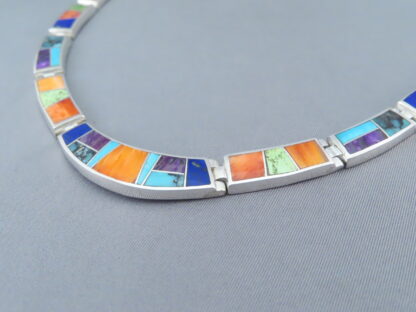 Inlaid Multi-Color Necklace