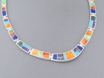 Inlaid Multi-Color Necklace