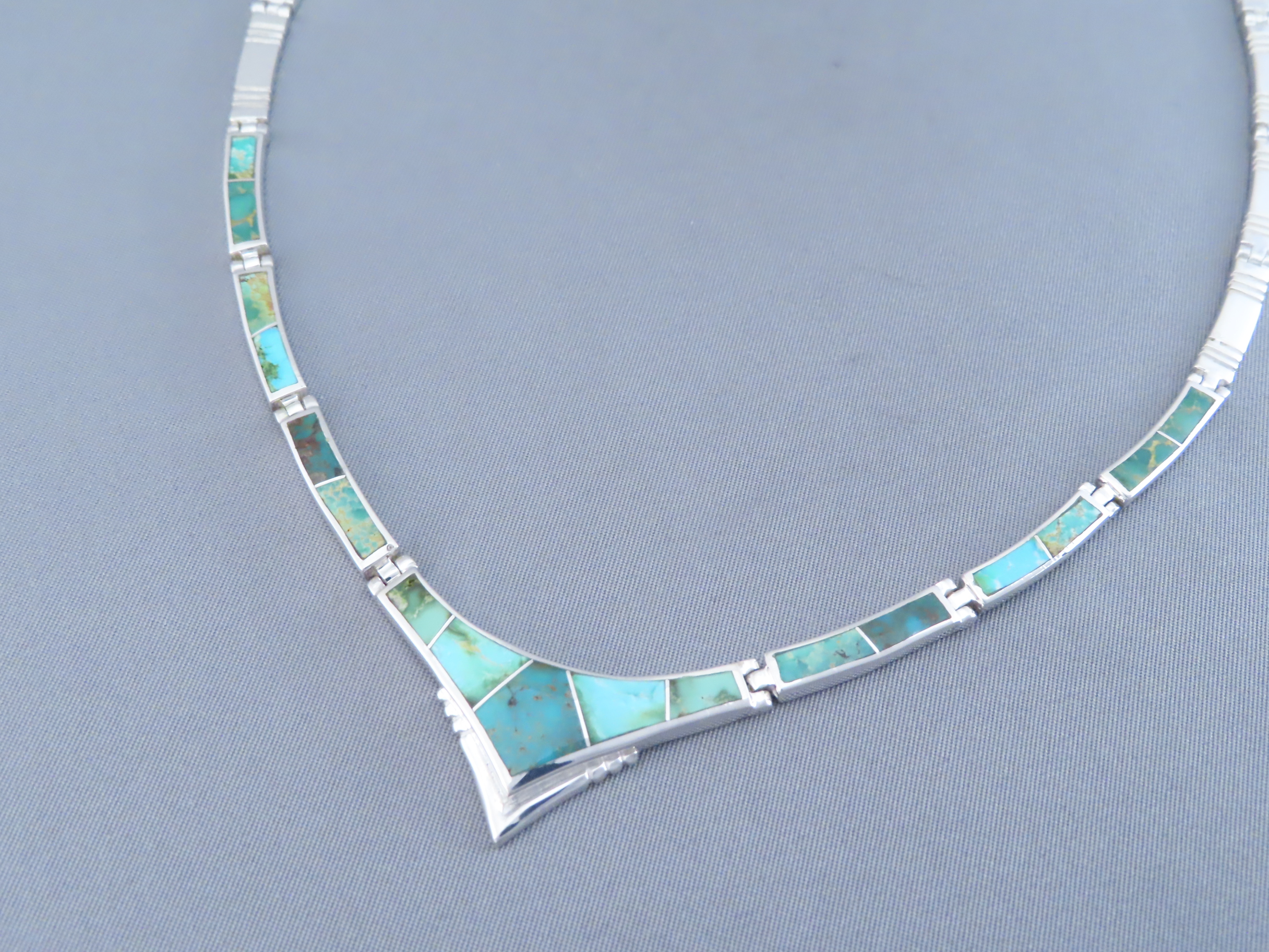 Necklace with Sonoran Gold Turquoise Inlay