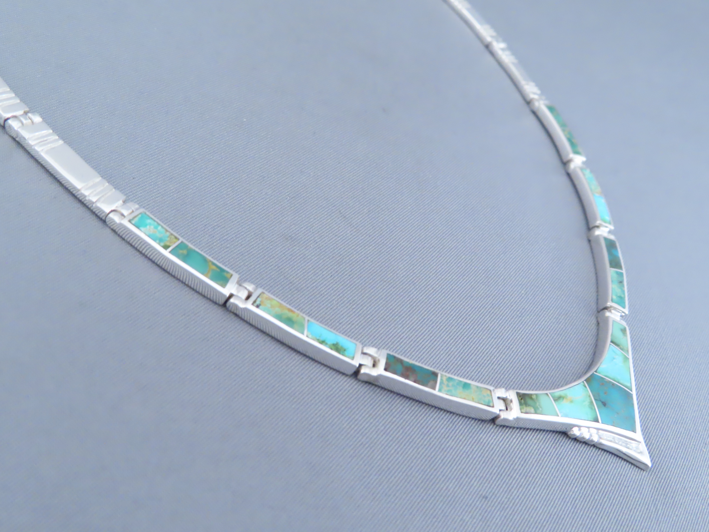 Necklace with Sonoran Gold Turquoise Inlay