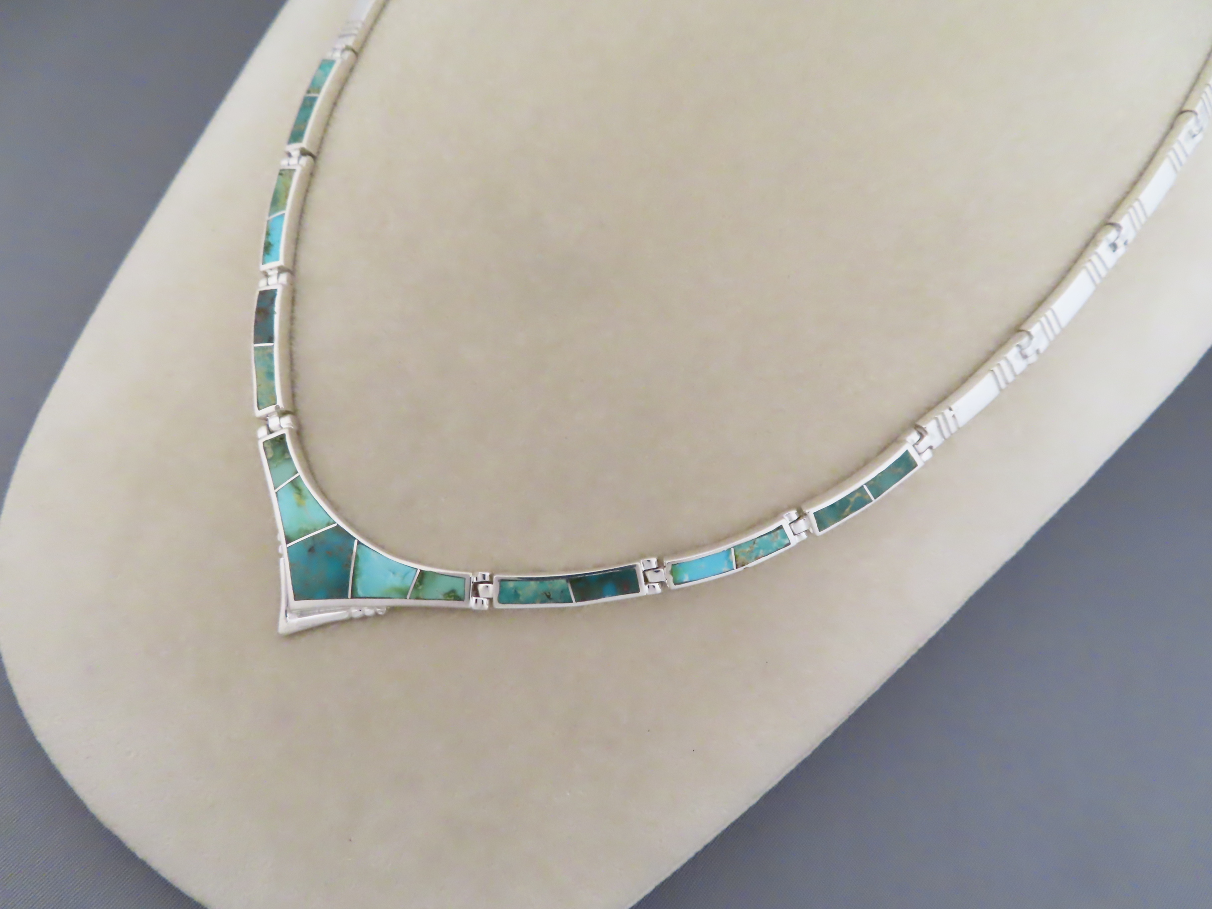 Necklace with Sonoran Gold Turquoise Inlay
