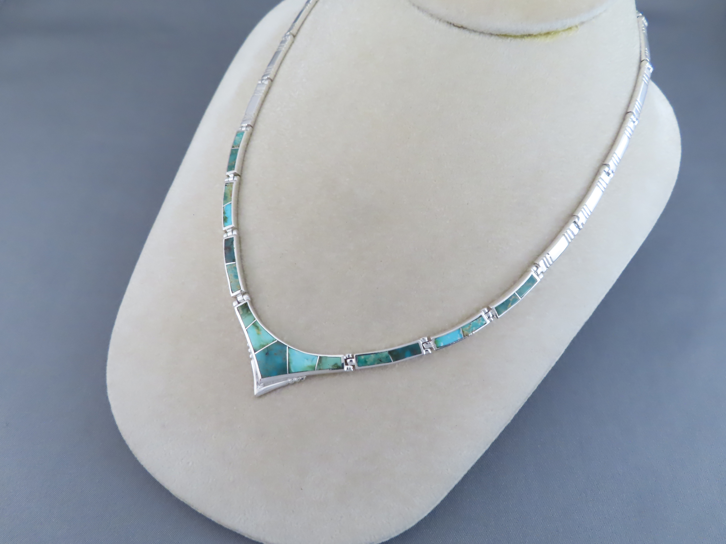Necklace with Sonoran Gold Turquoise Inlay