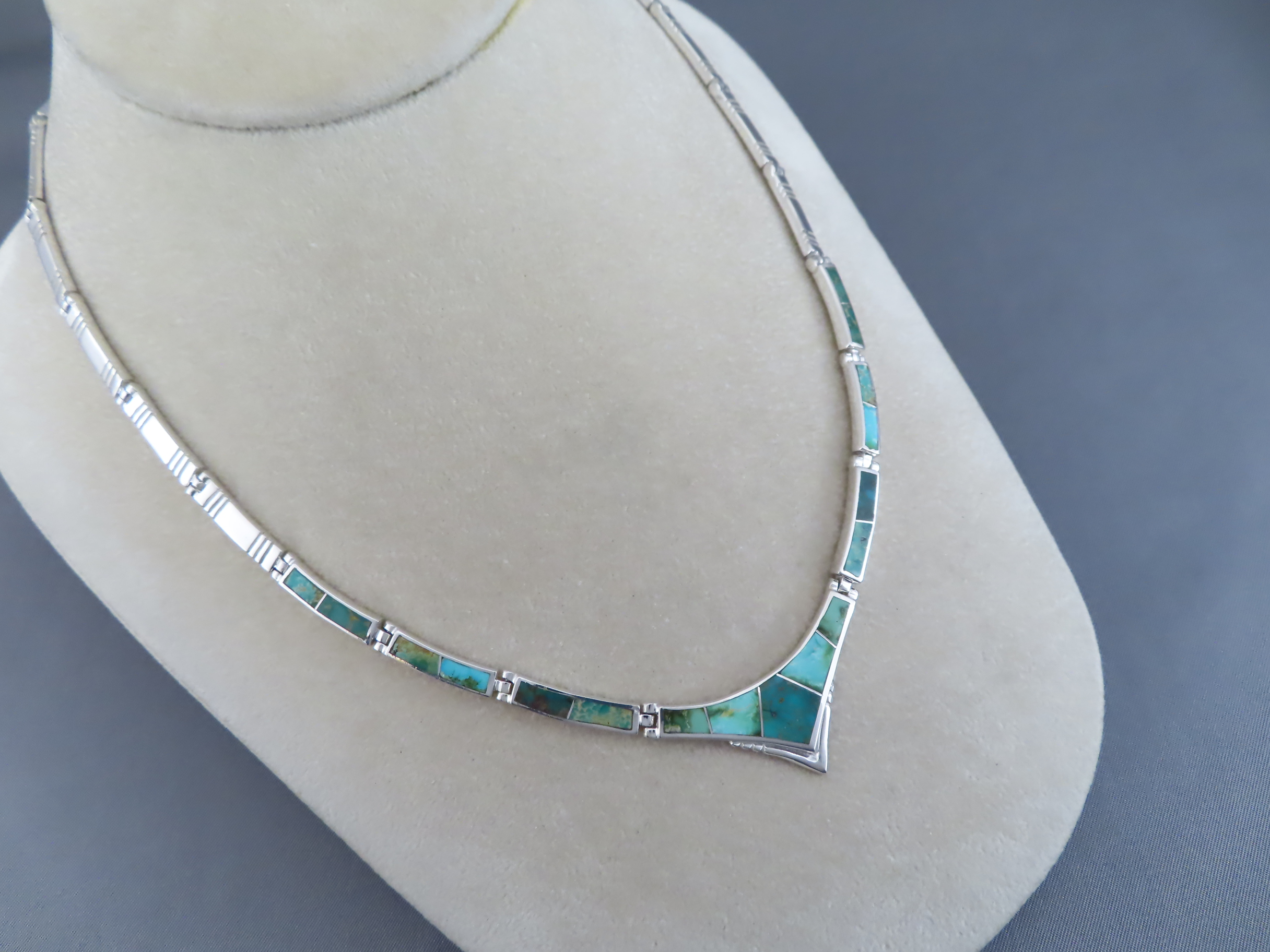 Necklace with Sonoran Gold Turquoise Inlay