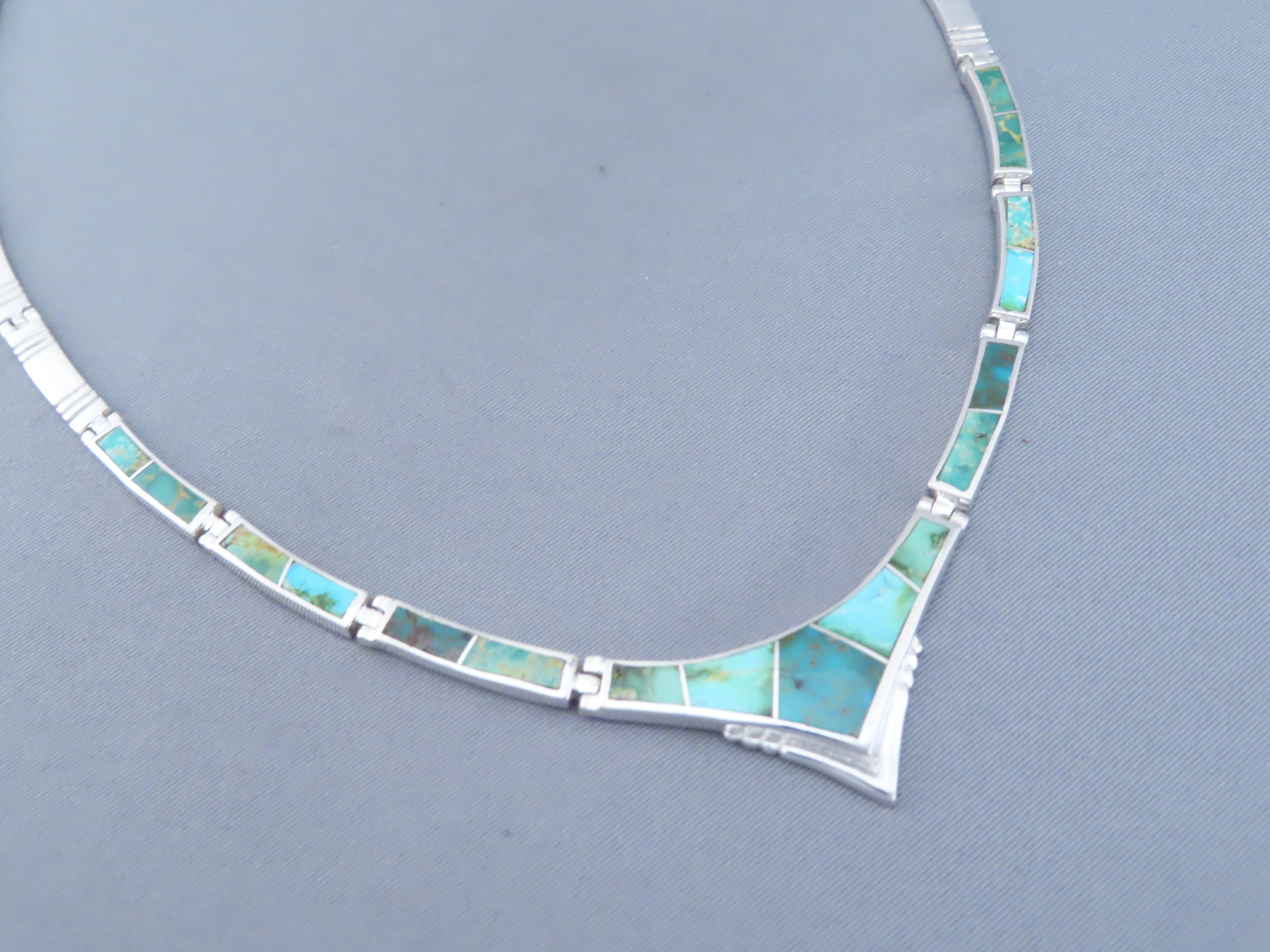 Necklace with Sonoran Gold Turquoise Inlay