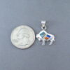 Inlaid Multi-Color Little Buffalo (Bison) Pendant
