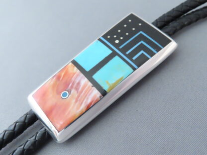 Inlaid Bolo Tie by Jimmy Poyer