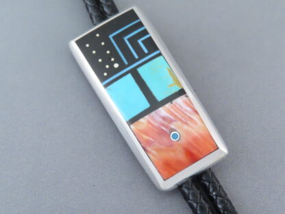 Inlaid Bolo Tie by Jimmy Poyer