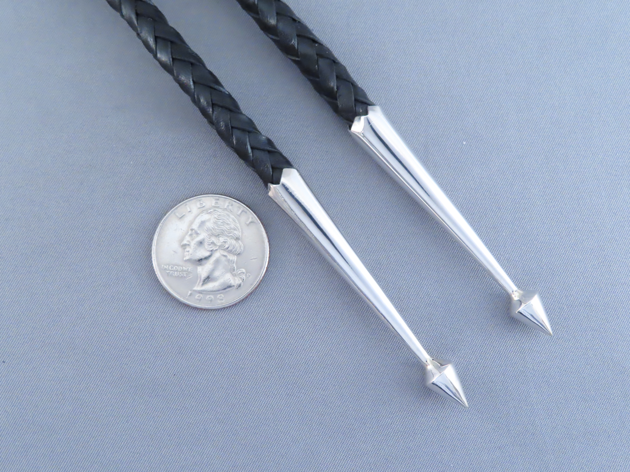 Inlaid Multi-Stone & Coral Bolo Tie