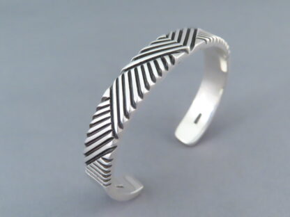 Lovely Sterling Silver Cuff Bracelet by Artie Yellowhorse