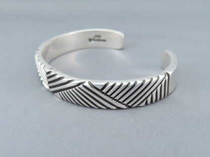 Lovely Sterling Silver Cuff Bracelet by Artie Yellowhorse
