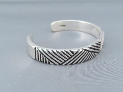 Lovely Sterling Silver Cuff Bracelet by Artie Yellowhorse