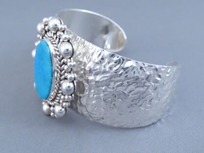 Blue Gem Turquoise Cuff Bracelet by Artie Yellowhorse