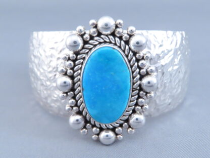 Blue Gem Turquoise Cuff Bracelet by Artie Yellowhorse