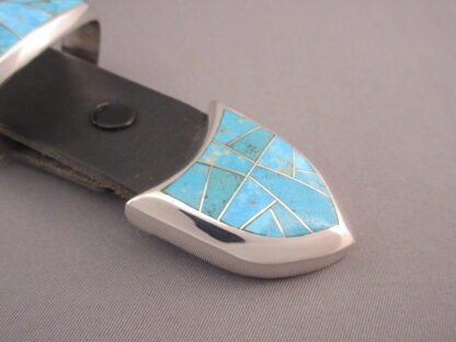 Ranger Belt Buckle Set with Turquoise Inlay