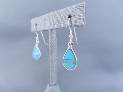 Turquoise Inlay Earrings (Teardrops)