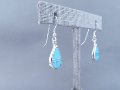 Turquoise Inlay Earrings (Teardrops)