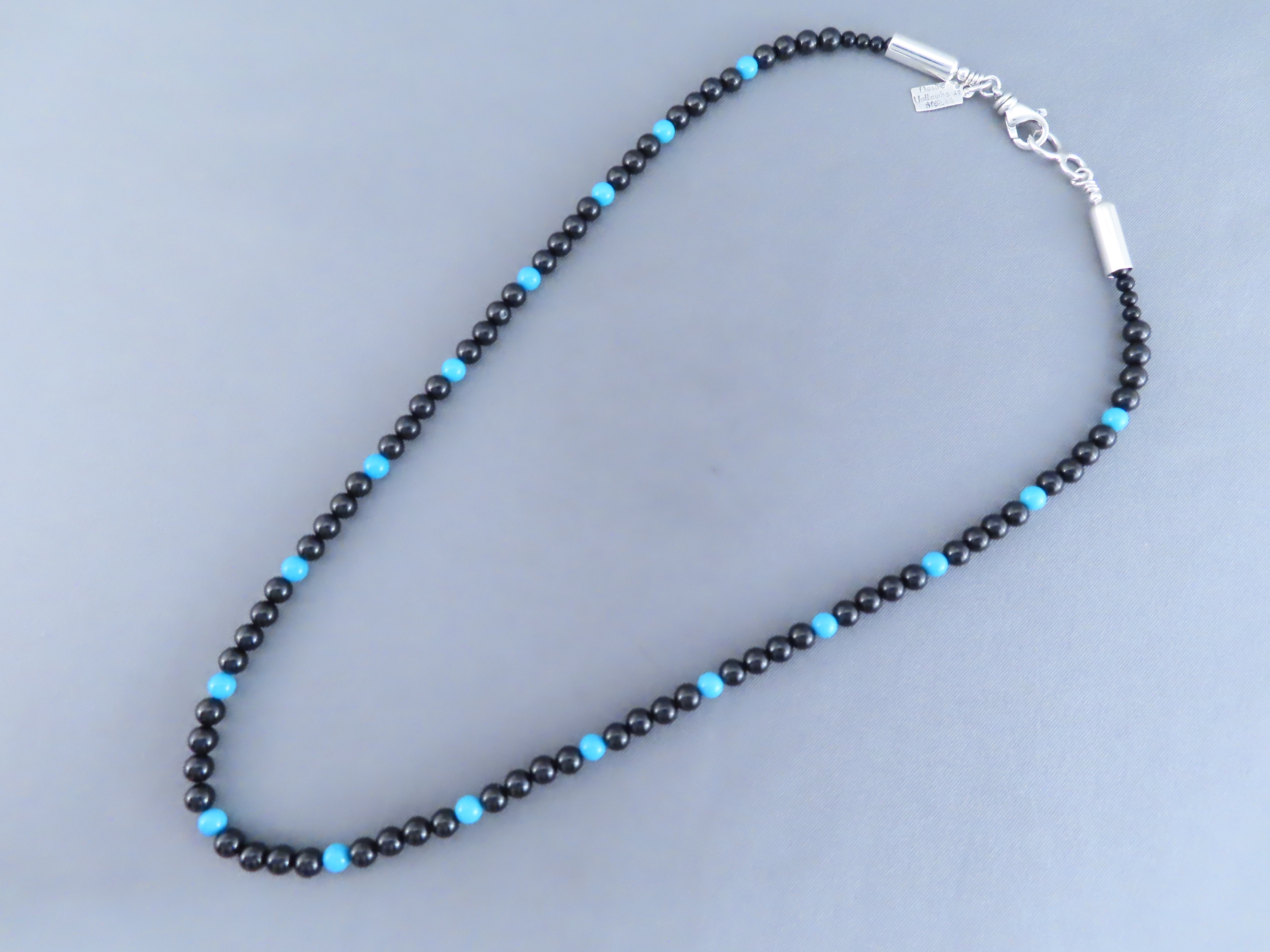 Black Spinel Necklace by Desiree Yellowhorse
