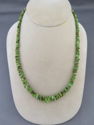 Buy Native American Jewelry - Gaspeite Necklace by Navajo Indian jeweler, Desiree Yellowhorse $465- FOR SALE