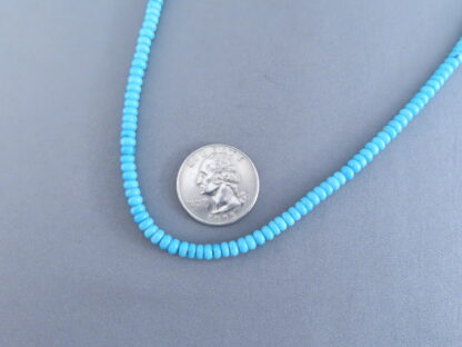 Shorter Sleeping Beauty Turquoise Necklace – Single Strand