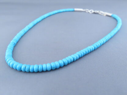 Shorter Sleeping Beauty Turquoise Necklace – Single Strand
