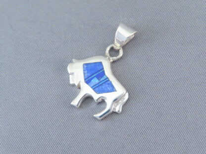 Inlaid Small Buffalo Slider Pendant