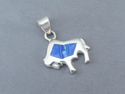 Inlaid Small Buffalo Slider Pendant