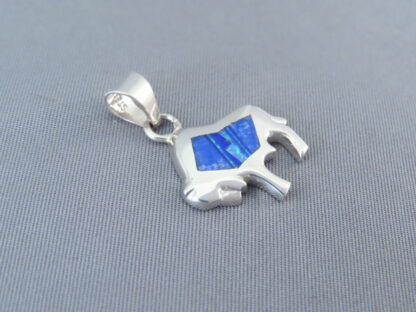 Inlaid Small Buffalo Slider Pendant