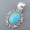 Sleeping Beauty Turquoise Pendant by Artie Yellowhorse