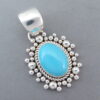Sleeping Beauty Turquoise Pendant by Artie Yellowhorse