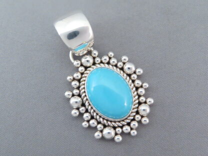 Sleeping Beauty Turquoise Pendant by Artie Yellowhorse